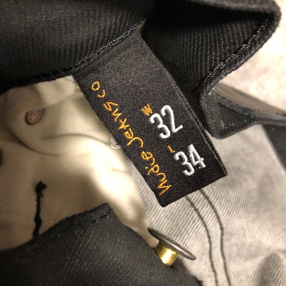 NUDIE JEANS WAXED BLACK THINN FINN Size: W:32 L:34 - Picture 3 of 4